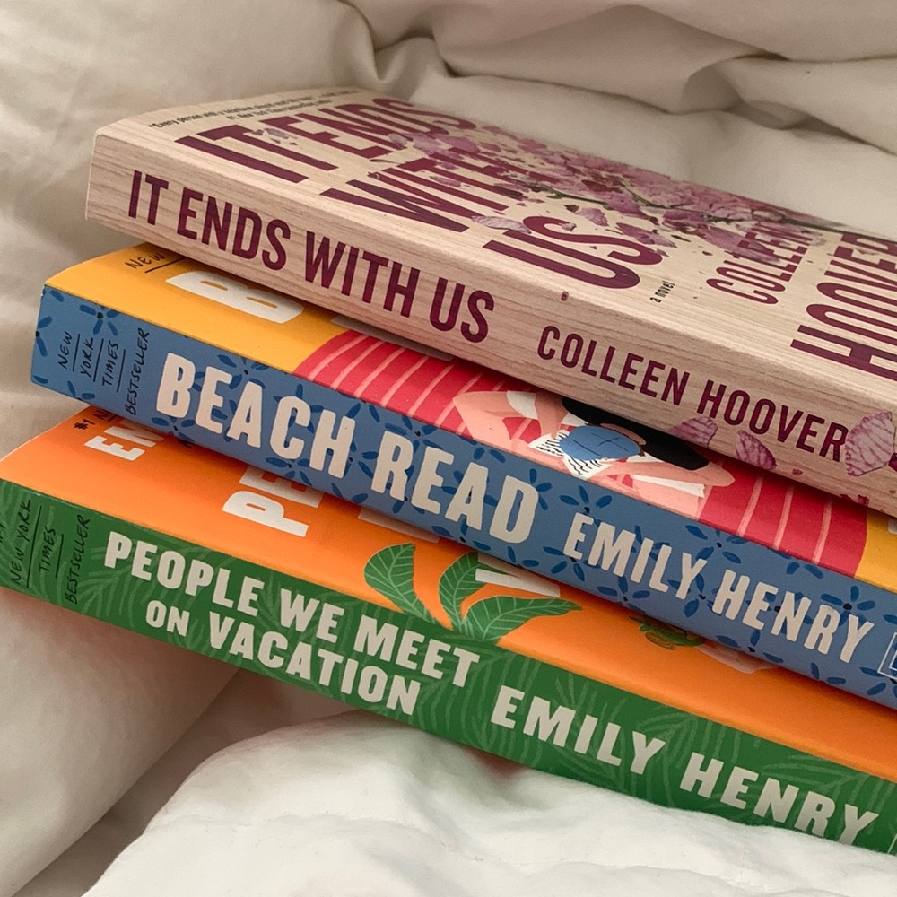 three books, each read once; like new